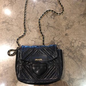 Prada Leather Quilted Crossbody